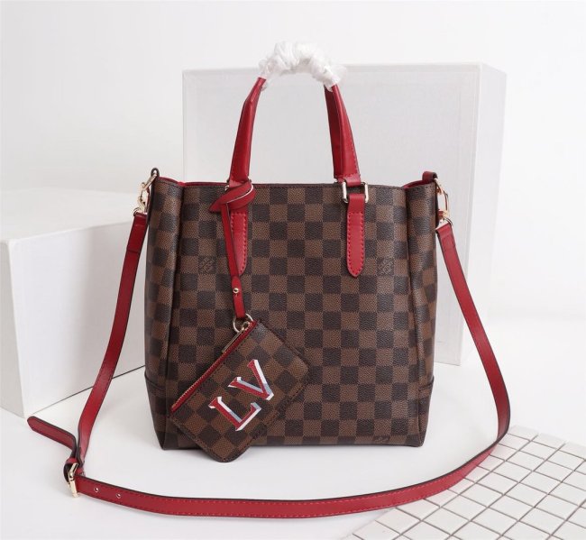 Louis Vuitton Womens Bags Handbags Luxury Brand Fashion Type BELMONT PM Poppy Whatapp