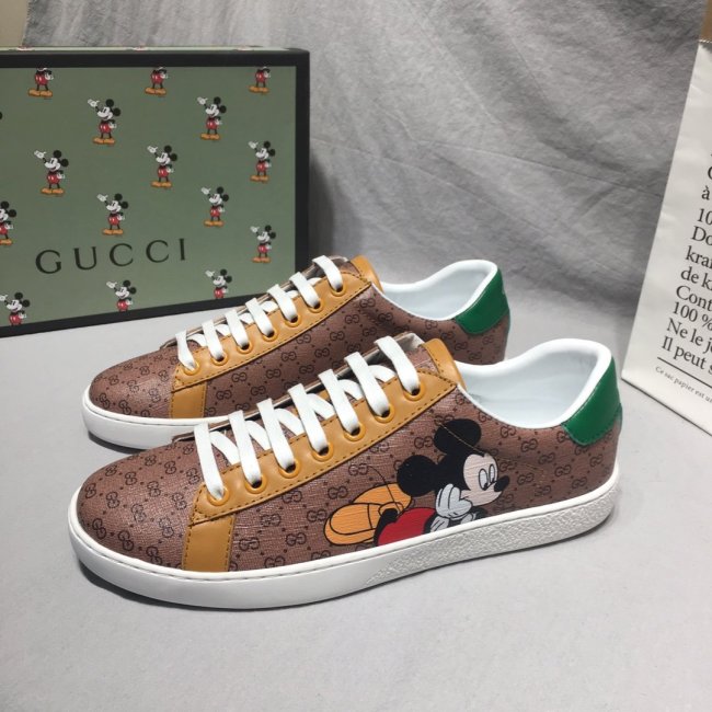 Gucci Mens Shoes Luxury Brand Men's GG Disney x Gucci Ace Sneaker