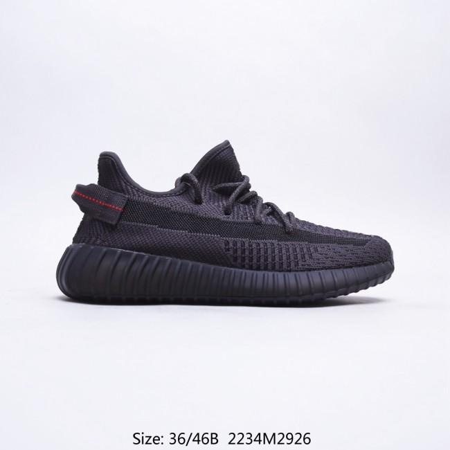 Adidas YEEZY BOOST 350 V2 Black Reflective Mens Womens Shoes Sneakers Breathable Design with Original Box 2234M2926 Whatapp