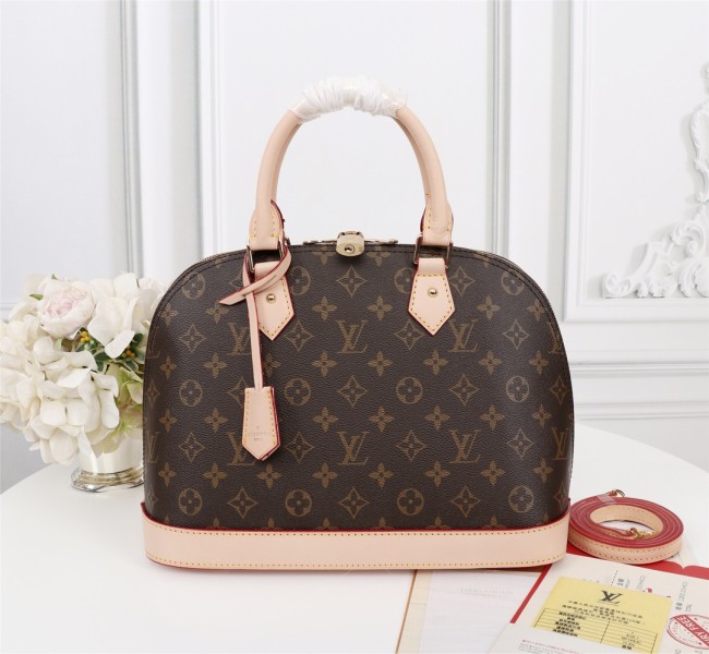 Louis Vuitton Womens Bags Handbags Luxury Brand Fashion Type ALMA PM Monogram Leather Women Bags M53151 Whatapp