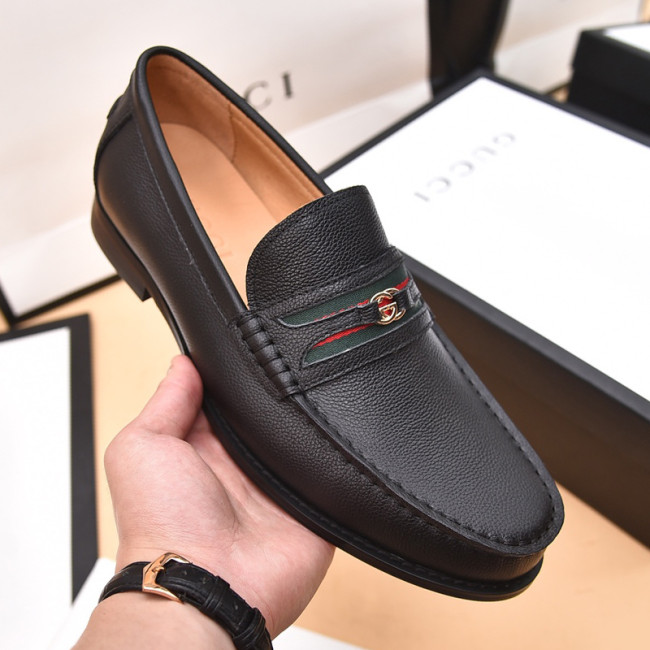 Gucci Mens Shoes Leather Design Luxury Brand Business Dress Shoes for Men with Original Box Whatapp