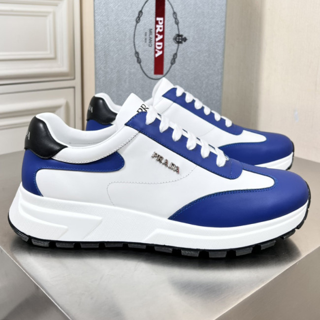 Prada Mens Shoes Casual Luxury Brand Breathable Sneakers with Original Box Whatapp