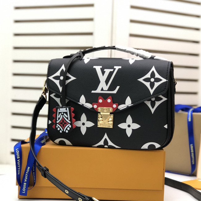 Louis Vuitton Womens Bags Crossbody Bag Pochette Métis Luxury Brand Black LV CRAFTY POCHETTE MÉTIS M45385 Whatapp