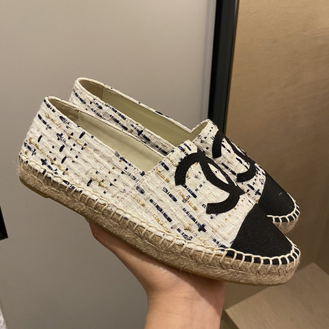 Chanel Women Shoes Fashion Espadrille Luxury Brand Casual Shoes for Women ESPADRILLE with Original Box Espadrilles Whatapp