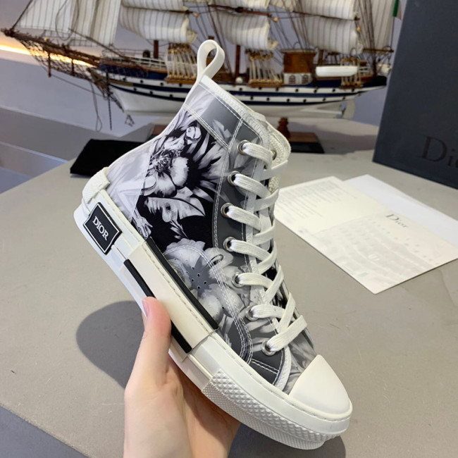 Dior Womens Mens Shoes Sneakers Luxury Brand Unisex Design B23 High-Top Sneaker with Box Whatapp