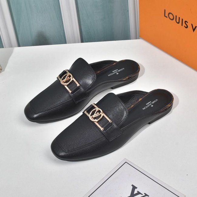 Louis Vuitton Womens Shoes Leather Mules Whatapp