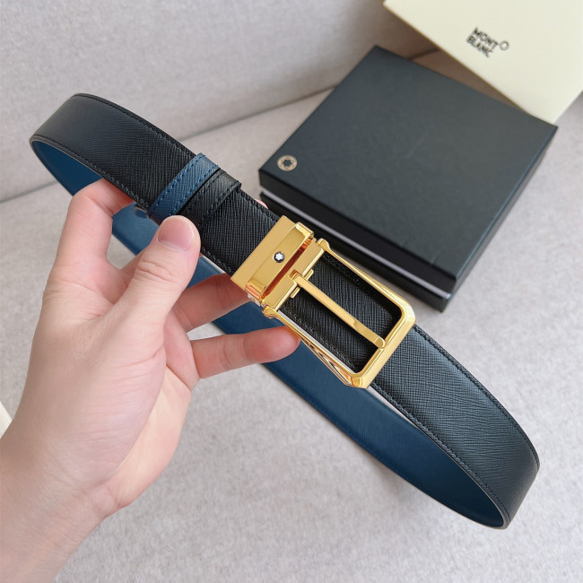 Montblanc Mens Leather Belts Luxury Brand Design Fashion Type with Original Box Whatapp