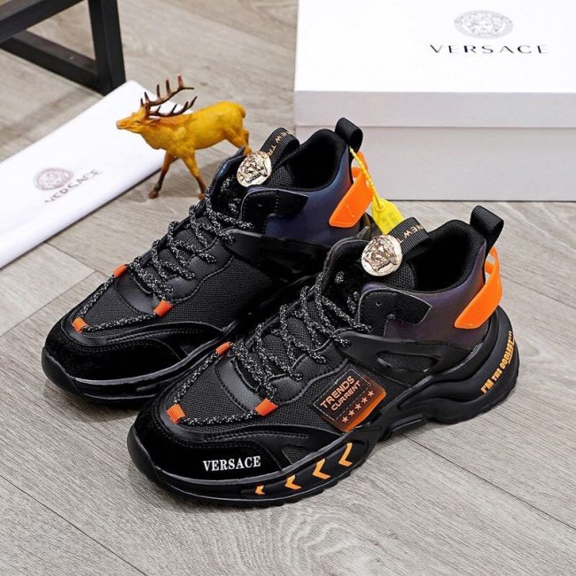 Versace Men Shoes Sneakers Fashion Design Luxury Brand Whatapp