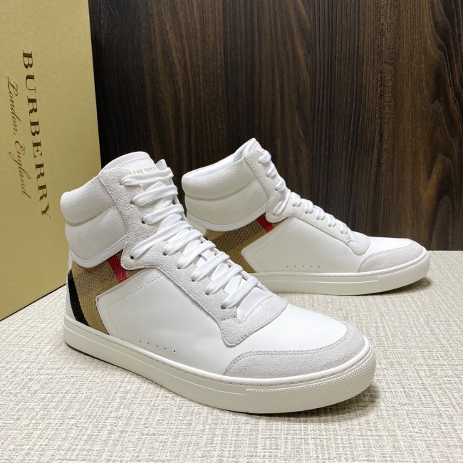 Burberry Men Shoes Sneakers Luxury Brand Leather, Suede and House Check Sneakers with Original Box 80241251 Whatapp