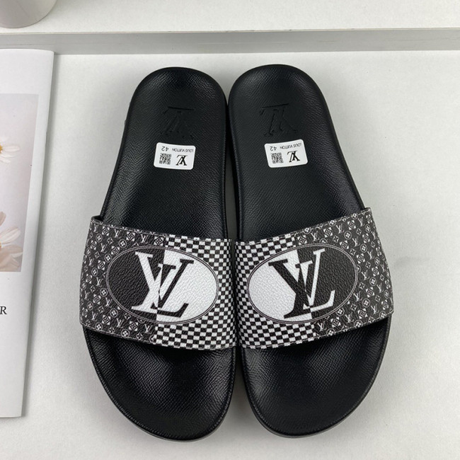 Louis Vuitton Men Shoes Slippers Sandals Flip Flop Luxury Brand WATERFRONT MULE with Original Box Whatapp