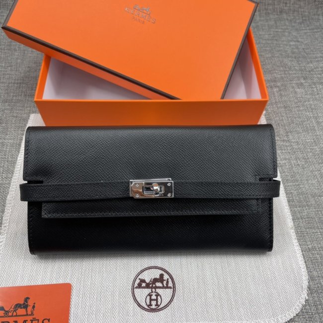 Hermes Womens Mens Wallets Purse Kelly Bag Clutch Leather Design Coin Bag with Original Box Whatapp