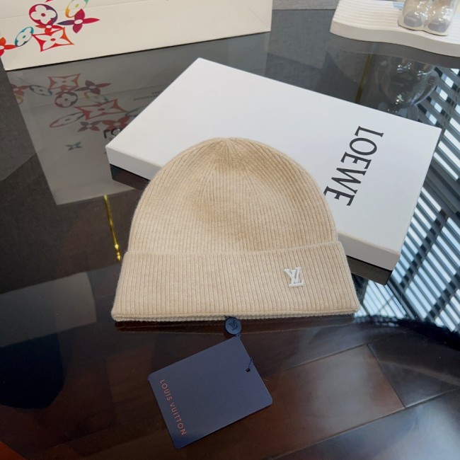 Louis Vuitton Womens Mens Cap Knit Hat Luxury Brand with Original Box