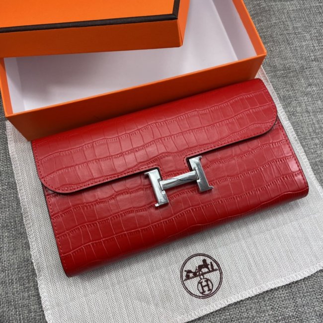 Hermes Womens Mens Wallets Purse Constance Clutch Leather Design Coin Bag with Original Box Whatapp