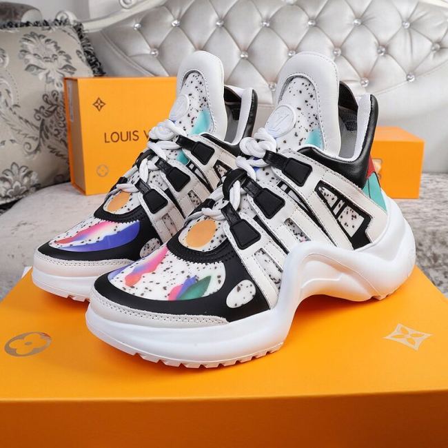 Louis Vuitton Women Shoes Sneakers Luxury Brand Design Fashion LV ARCHLIGHT SNEAKER with Original Box Whatapp