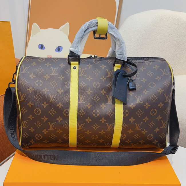 Louis Vuitton Womens and Mens Unisex Bags Luxury Brand LV Keepall Bandoulière 45 Fashion Design Travel Bag Whatapp