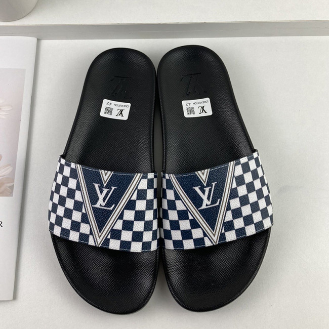 Louis Vuitton Men Shoes Slippers Sandals Flip Flop Luxury Brand WATERFRONT MULE with Original Box Whatapp