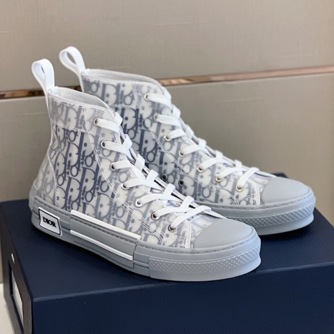 Dior Mens Shoes Sneakers Casual Luxury Brand B23 HIGH-TOP SNEAKER Dior Oblique Canvas with Original Box 3SH118ZMK_H761 Whatapp