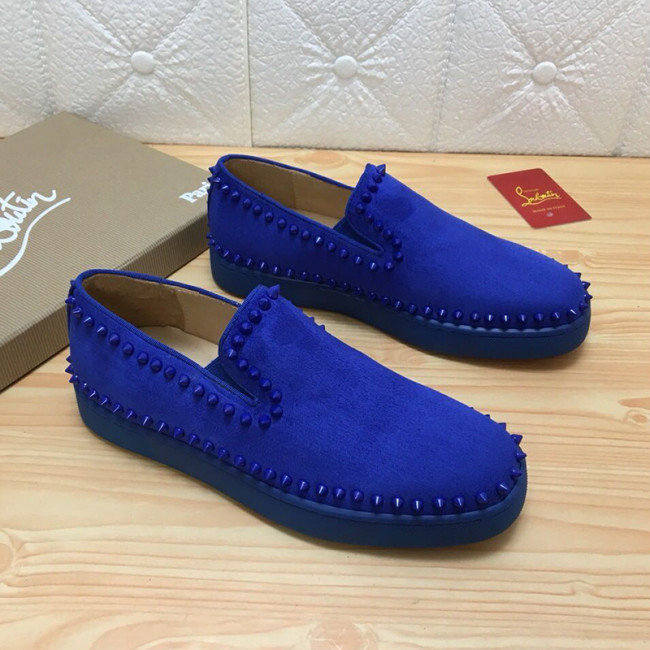 Christian Louboutin Mens Shoes Luxury Brand Red Bottom Design Pik Boat Mens Flat Whatapp