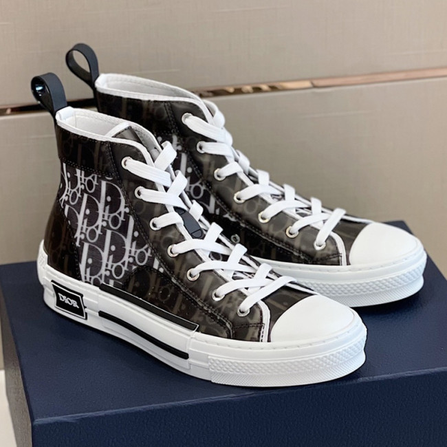 Dior Mens Shoes Sneakers Casual Luxury Brand B23 HIGH-TOP SNEAKER Dior Oblique Canvas with Original Box 3SH118ZMK_H761 Whatapp