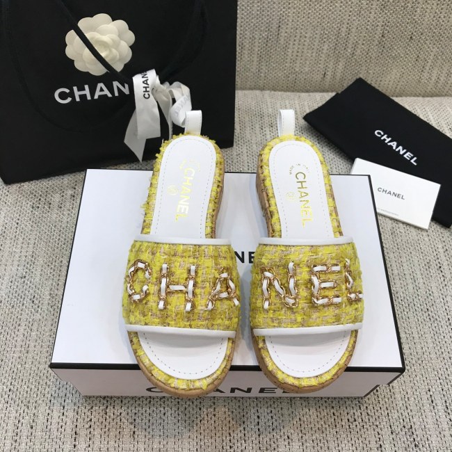 Chanel Womens Shoes Mules Tweed Whatapp