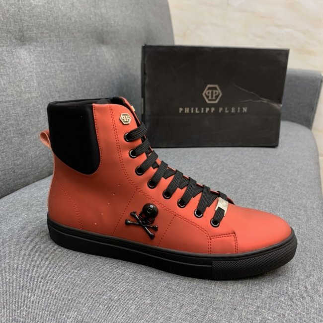 Philipp Plein Men Shoes High Top Sneaker Fashion Design Luxury Brand Whatapp