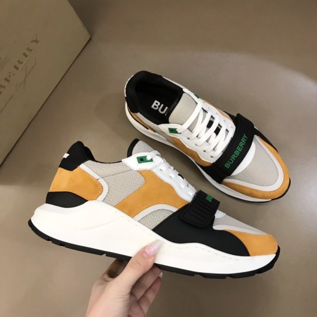 Burberry Mens Shoes Sneakers Fashion Type Luxury Brand Vintage Check Cotton Sneaker with Original Box Whatapp