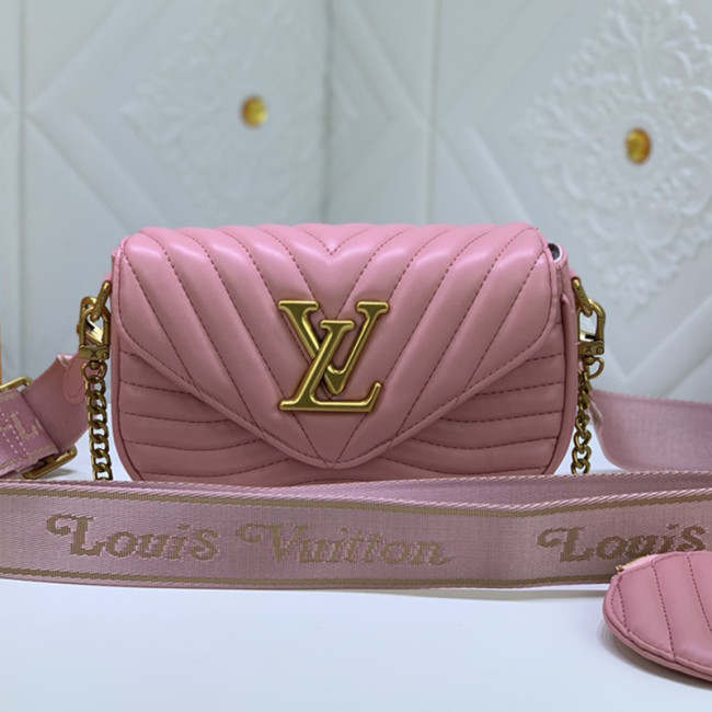 Louis Vuitton Womens Bags Shoulder Bag Luxury Brand LOUIS VUITTON NEW WAVE MULTI-POCHETTE with Original Box M56471 Whatapp