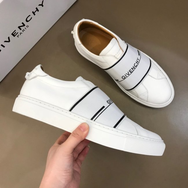 Givenchy Men Shoes Fashion Type Luxury Brand GIVENCHY SNEAKERS IN LEATHER WITH LATEX BAND with Original Box Whatapp