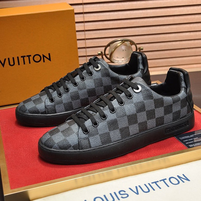 Louis Vuitton Men Shoes Fashion Sneakers LUXEMBOURG SNEAKER Monogram Luxury Brand with Original Box Whatapp