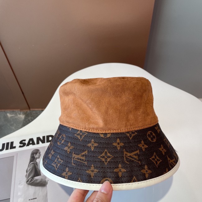 Louis Vuitton Womens Mens Cap Bucket Hat Luxury Brand with Original Box