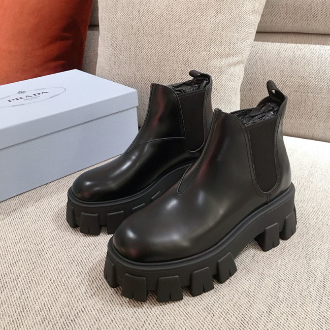 Prada Women Shoes Boots Luxury Sneakers Monolith Patent Leather Booties 1T725L_069_F0002_F_A055 Whatapp