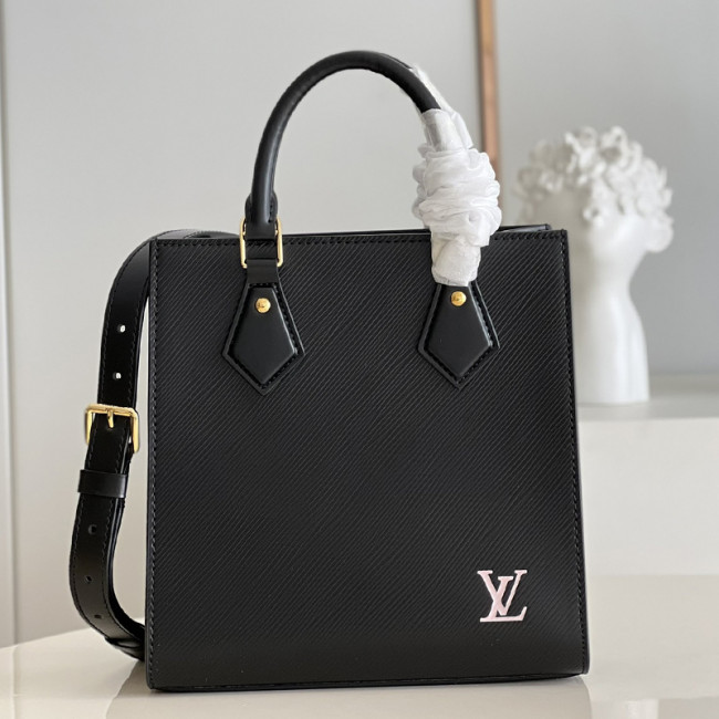 Louis Vuitton Womens Bag Shoulder Messenger Bags Luxury Brand Fashion SAC PLAT BB M58660 Black Epi grained cowhide leather with smooth calf leather on the gussets Whatapp