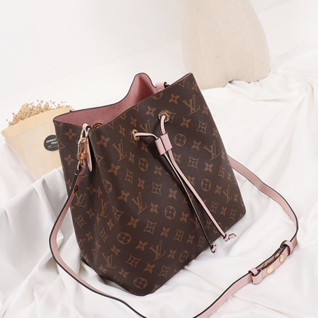 Louis Vuitton Womens Bag Handbags Crossbody NÉONOÉ MM Rose Poudre Luxury Brand Design M44022 with Original Box Whatapp