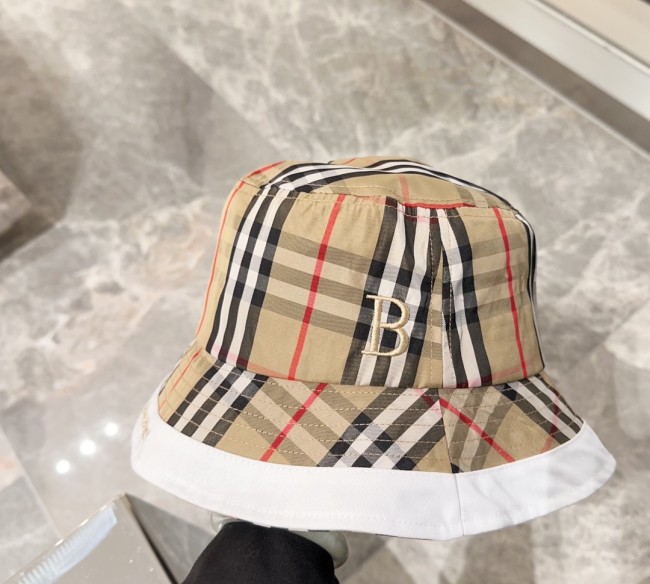 Burberry Womens Mens Cap Bucket Hat Luxury Brand with Original Box