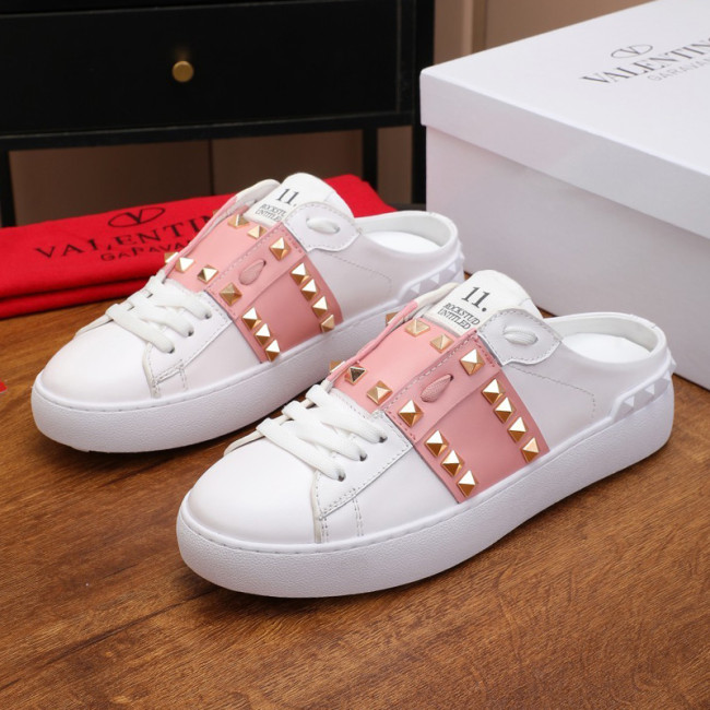 Valentino Womens Shoes Fashion Design Luxury Brand OPEN SNEAKER WITH VLTN PRINT with Original Box WY0S0830BLUA01 Whatapp