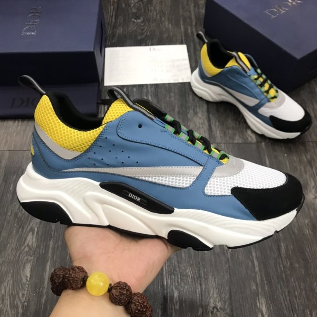 Dior Men Women Shoes Luxury Brand B22 Sneakers with Original Box Mens Womens Breathable Sneaker Whatapp