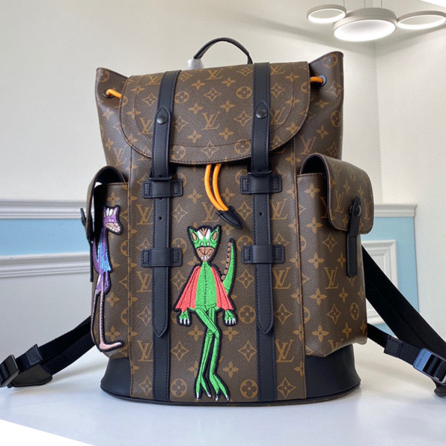 Louis Vuitton Mens Bags Backpacks Luxury Brand Fashion Type Christopher PM Monogram Coated Canvas M45617 without Original Box Whatapp