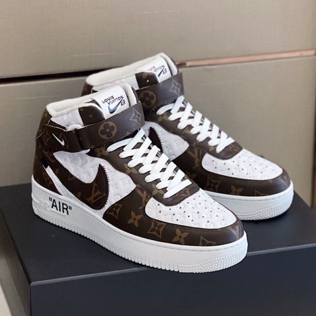 Louis Vuitton x OFF-WHITE x Nike Men Shoes Fashion Sneakers Luxury Brand Casual Shoes with Original Box Whatapp