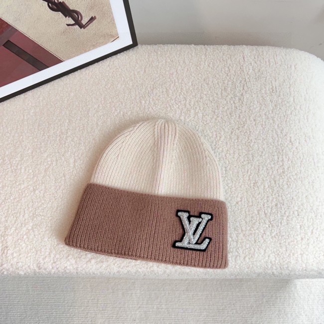 Louis Vuitton Womens Mens Cap Knit Hat Luxury Brand with Original Box