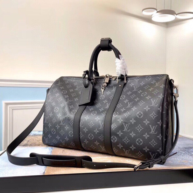 Louis Vuitton Womens and Mens Unisex Bags Luxury Brand LV Keepall Bandoulière 55 Fashion M40605 Whatapp