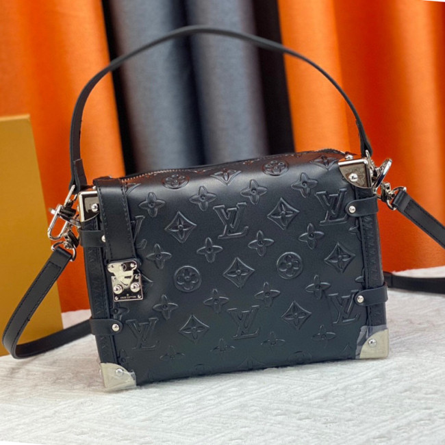 Louis Vuitton Womens Bags Messenger Shoulder Bags Luxury Brand Side Trunk M21709 with Original Box Black Calfskin Whatapp