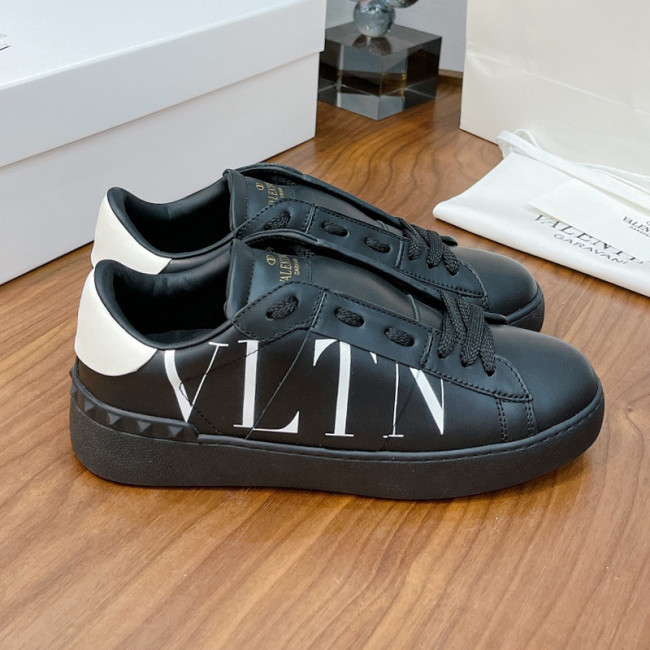 Valentino Men Shoes Fashion Design Luxury Brand OPEN SNEAKER WITH VLTN PRINT with Original Box WY2S0830XZU0NI Whatapp