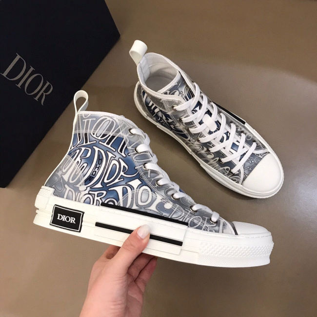 Dior Womens Mens Shoes Sneakers Luxury Brand Unisex Design B23 High-Top Sneaker with Box Whatapp