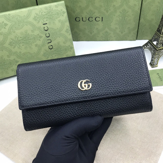 Gucci Womens Mens Bags Wallets Luxury Brand GG Marmont leather continental wallet with Original Box