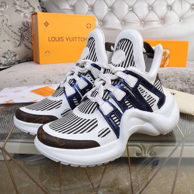 Louis Vuitton Women Shoes Sneakers Luxury Brand Design Fashion LV ARCHLIGHT SNEAKER with Original Box Whatapp