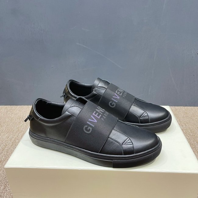 Givenchy Men Shoes Fashion Type Luxury Brand GIVENCHY SNEAKERS IN LEATHER WITH LATEX BAND with Original Box Whatapp