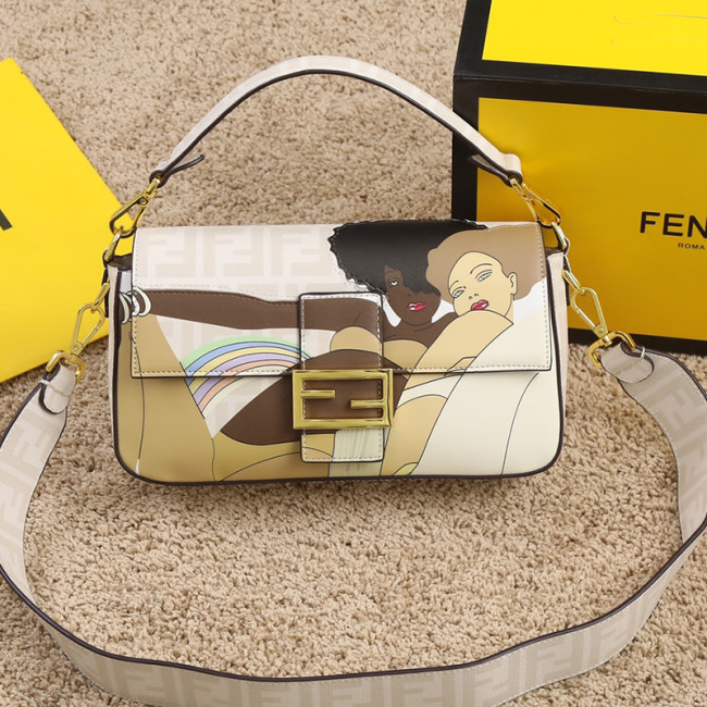 Fendi Womens Bag Shoulder Bags Luxury Brand Baguette bag Fashion Bags for Women with Original Box 8BR600A72VF1AQA Whatapp