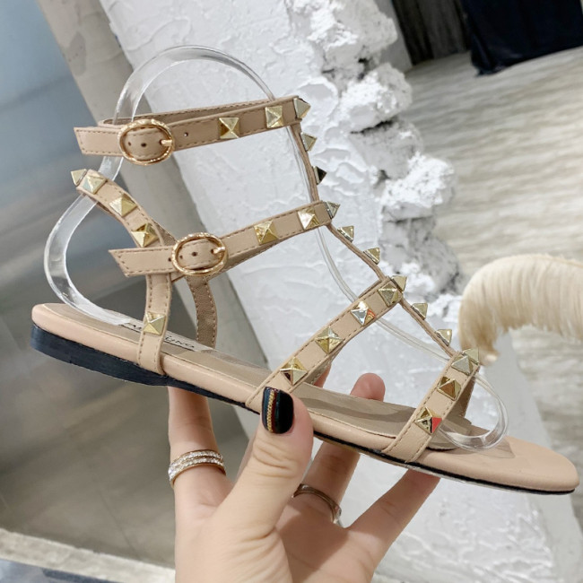 Valentino Women Shoes Mule Flip Flop Sandals ROMAN STUD SLIDE SANDAL IN QUILTED NAPPA with Original Box Luxury Brand Whatapp