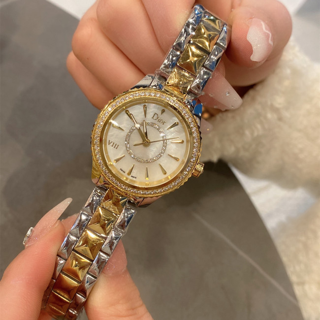 Dior Womens Watch Luxury Brand Design Fashion Type with Original Box Whatapp