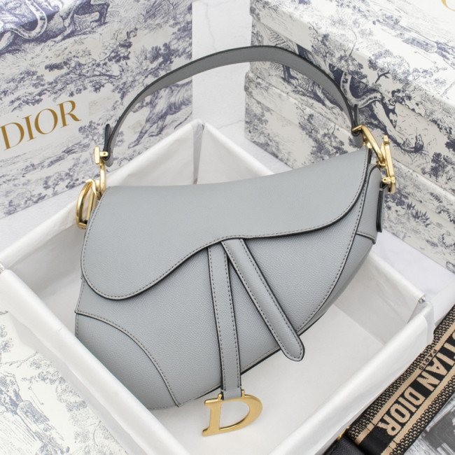 Dior Womens Bag Saddle Bag Luxury Brand Fashion Saddle Bag Cloud Blue Shiny Goatskin M0446CCEH_M81B Whatapp